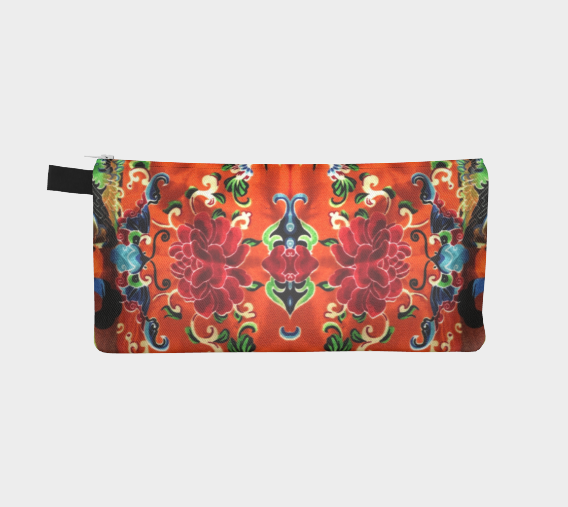 Jade and Flame Pencil Case