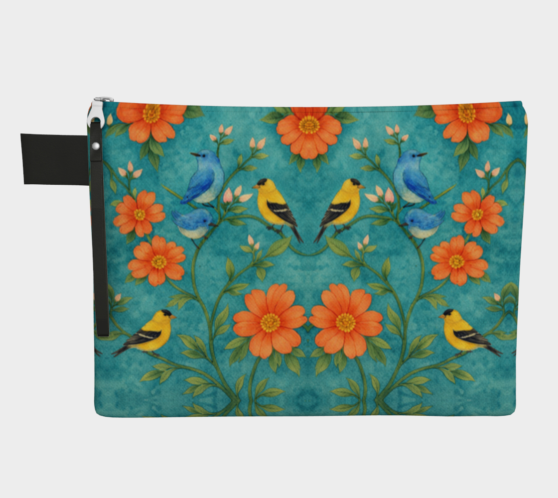 Island Songbird Garden Zipper Carry-all Bag