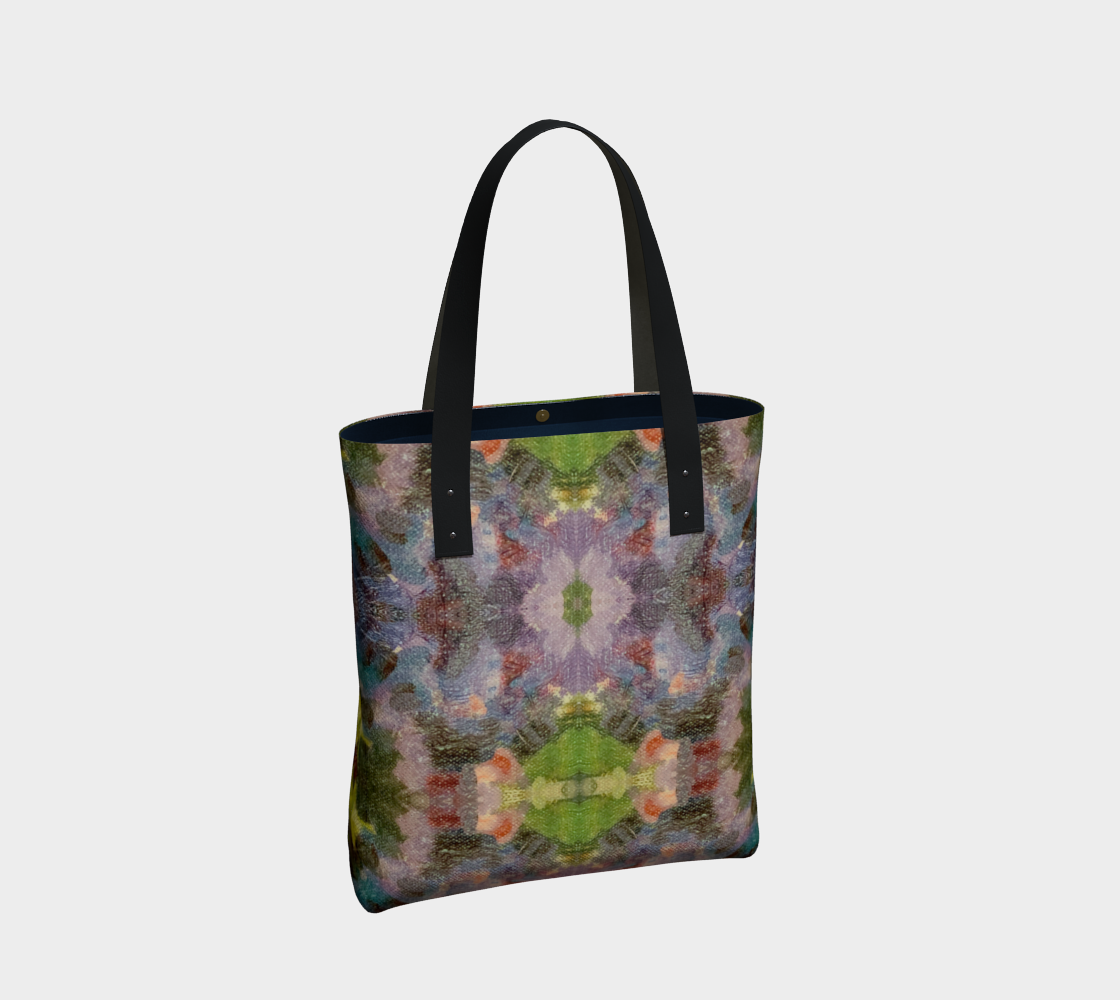 Lilac Waterlilies Market Tote Bag