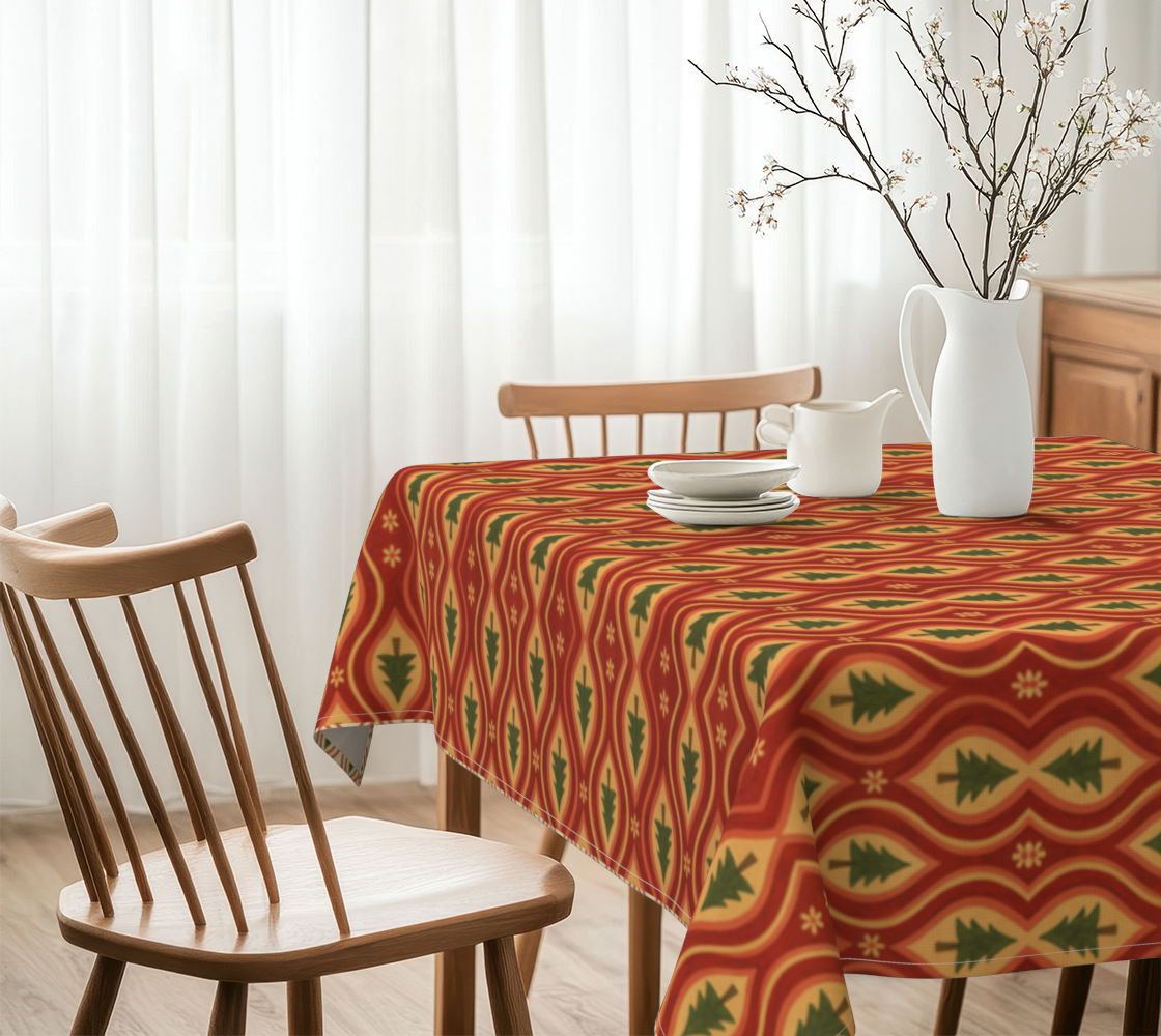Hearthside Pines tablecloth 60 x 60 with EG border
