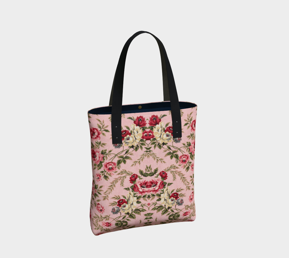 Rose Trellis Market Tote Bag
