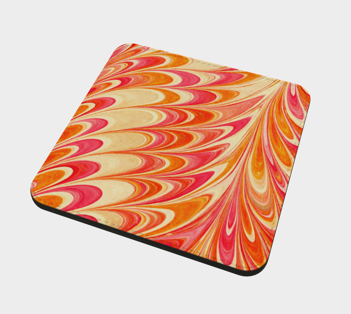 Tangerine Swirl Coasters