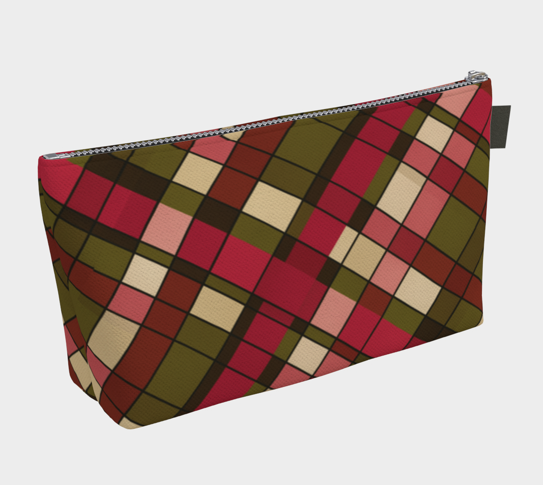Plaid Harvest Makeup Bag
