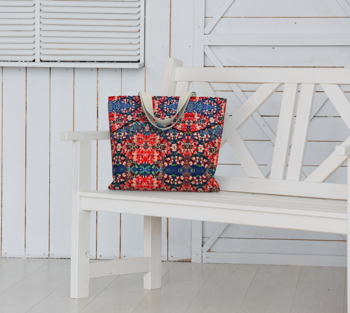 Somerset Roses Damask Tote Bag