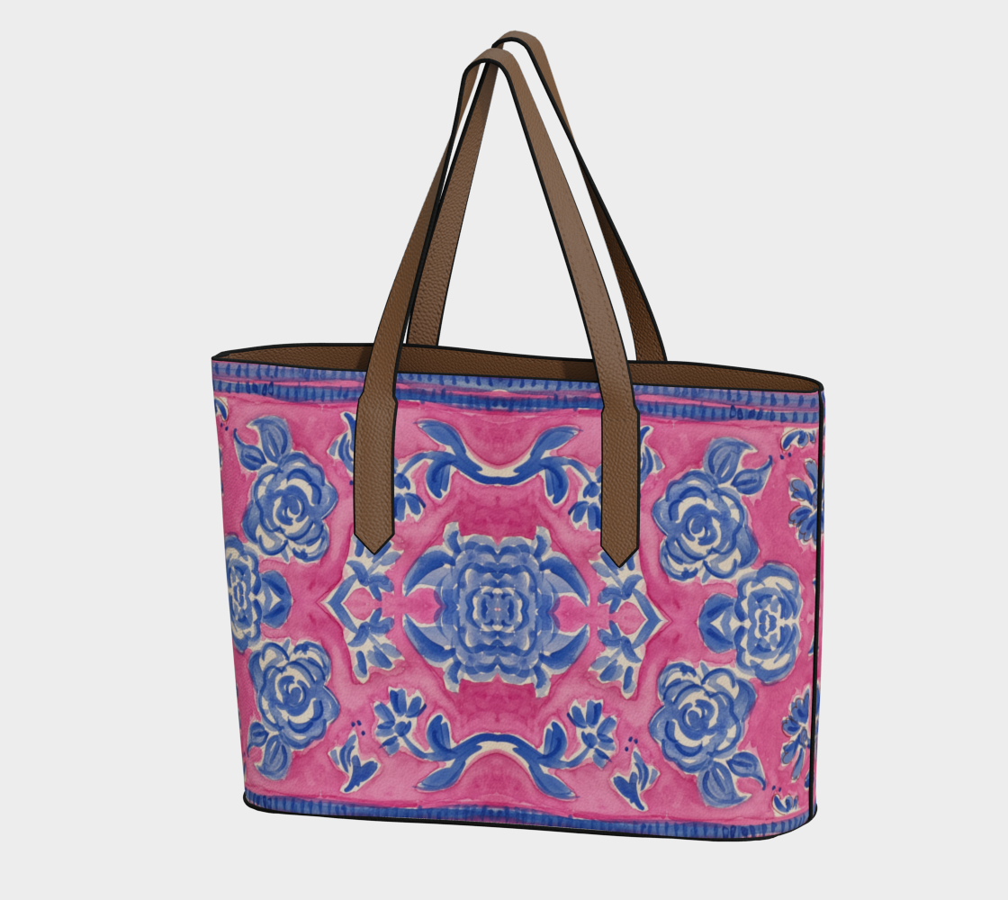 Tropique Provencale Vegan Leather Tote Bag