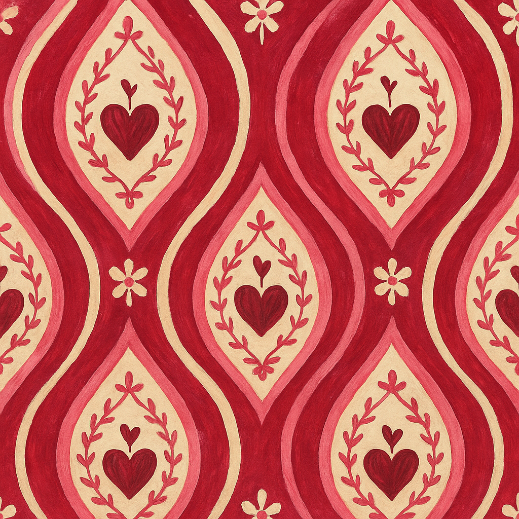 Red Heart Ikat