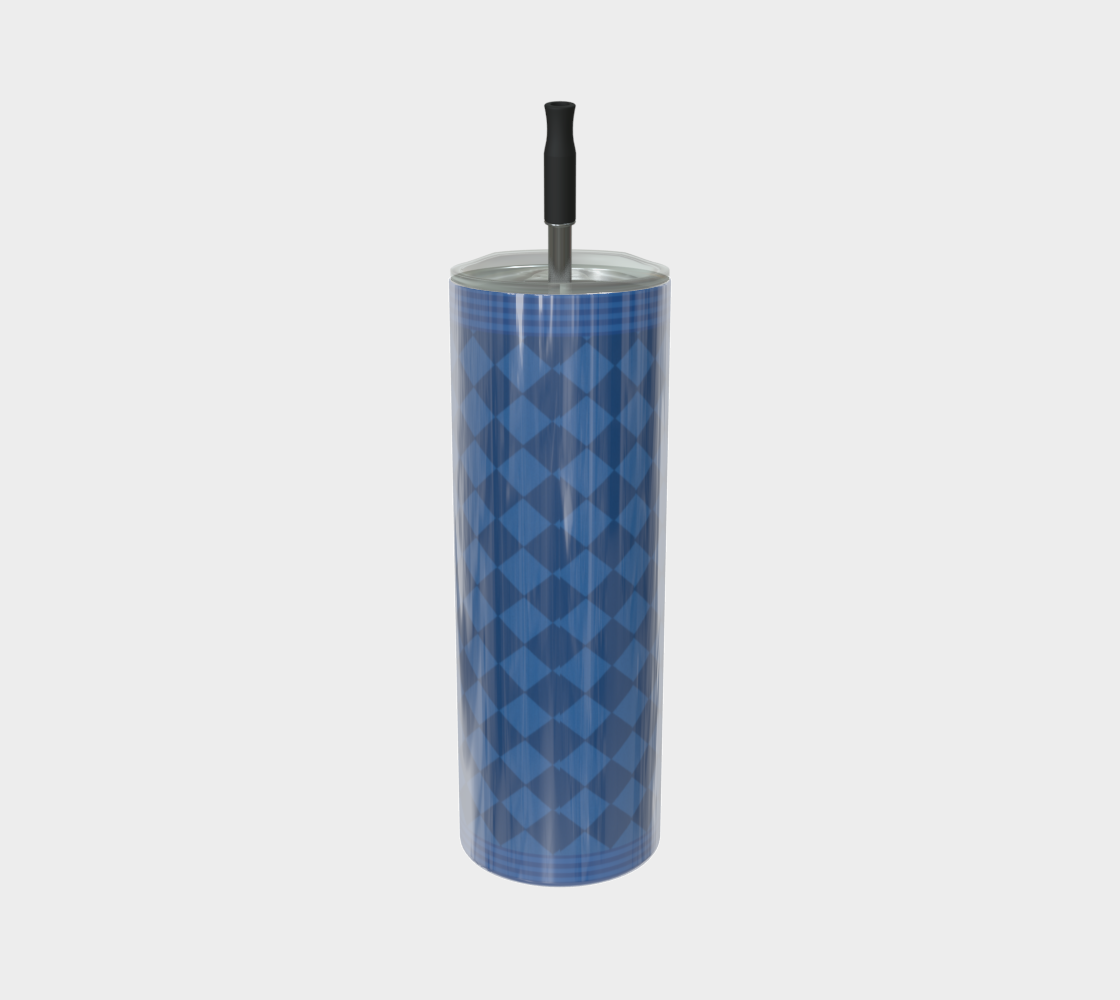 Royal Blue Harlequin Water Bottle