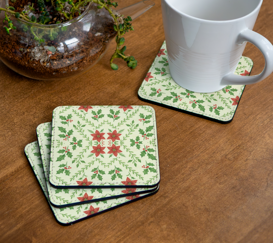 Yuletide Bloom Coasters
