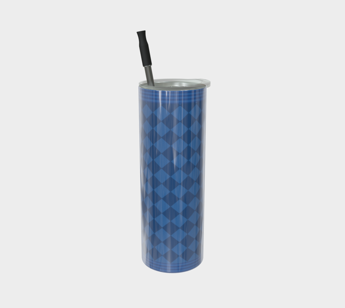 Royal Blue Harlequin Water Bottle