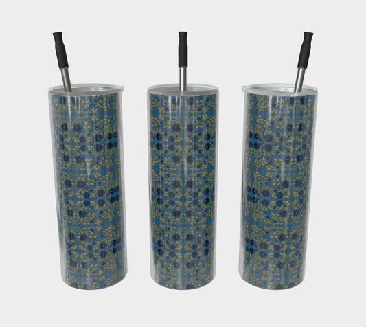 INDIGO MEADOW TUMBLER