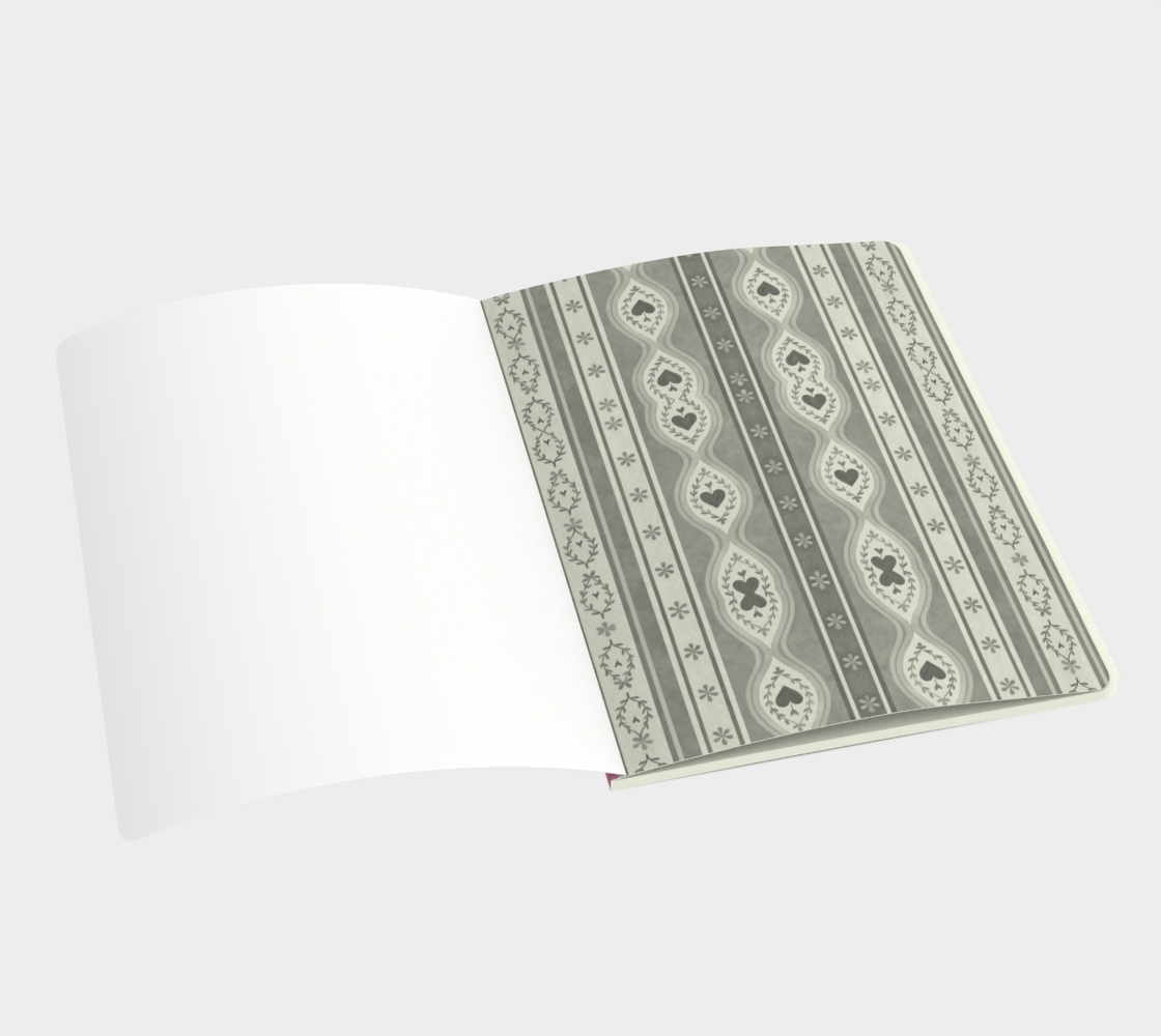 Swedish Folk Stripe Pink Notebook