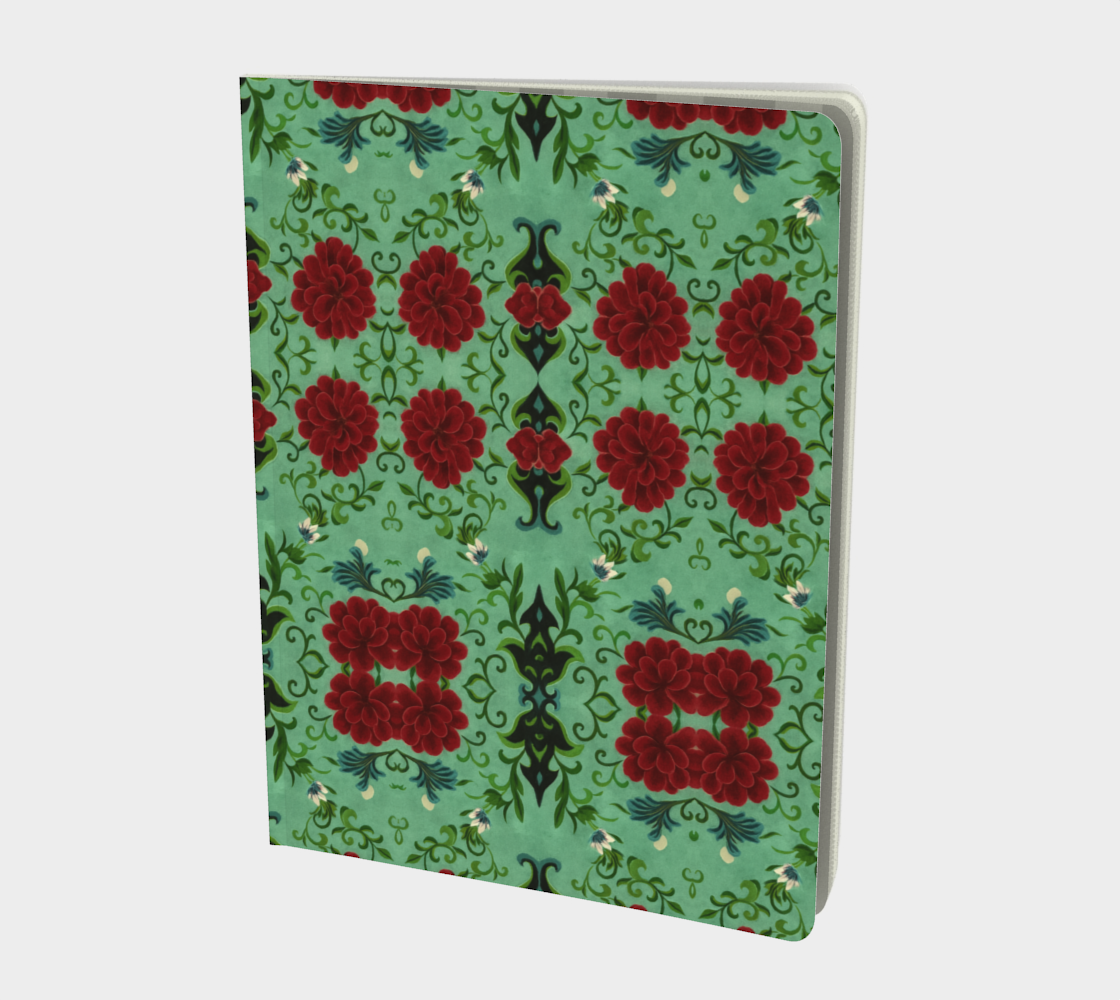 Marquesa Peonies Mint Notebook