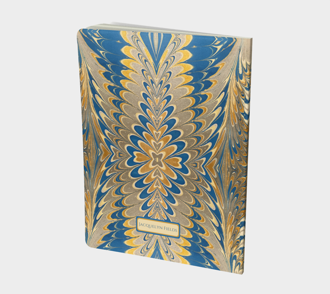 Prussian Blue Swirl Notebook