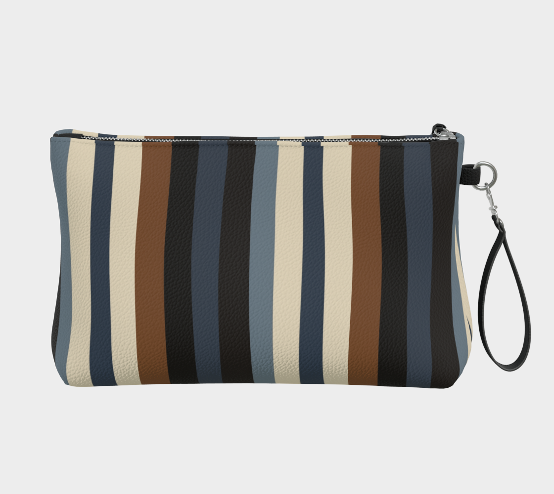 Midnight Timber Vegan Leather Clutch Wristlet