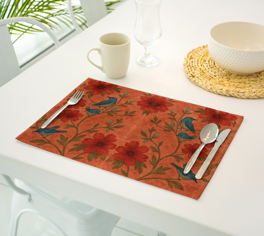 Songbird Bloom Terracotta Placemats