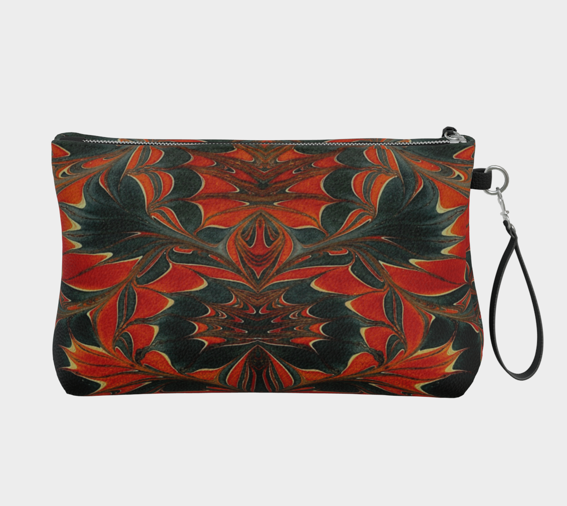 Americana Swirl Vegan Leather Clutch