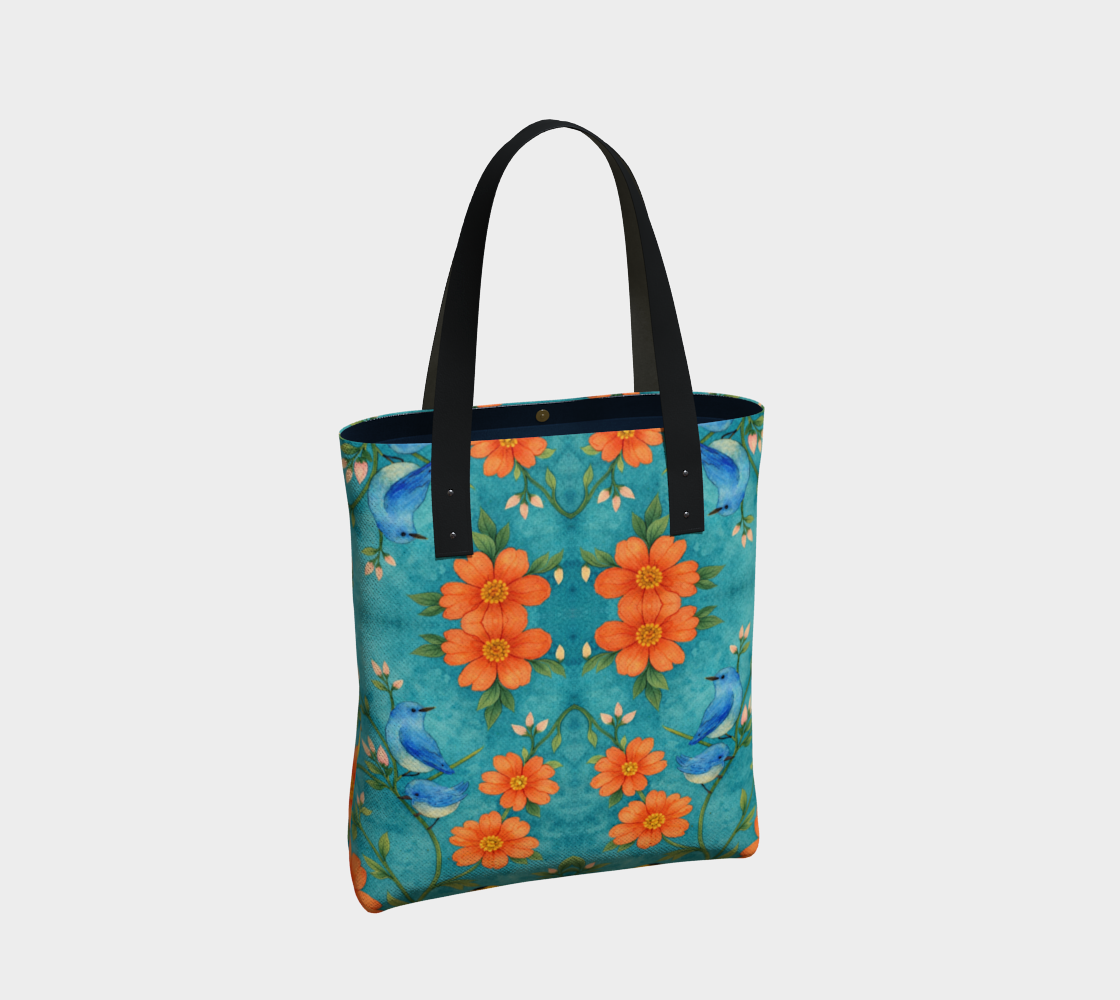 Island Songbird Garden Market Tote Bag