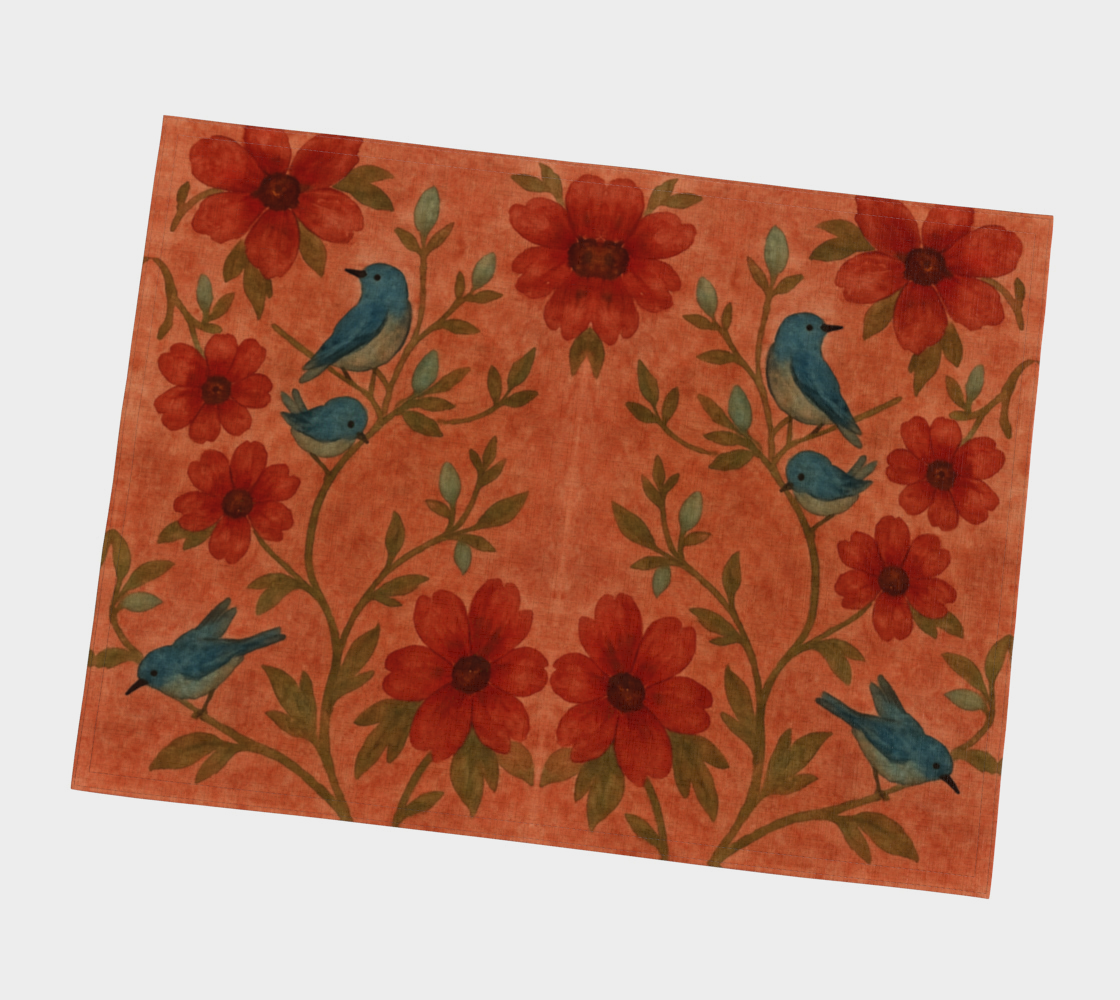 Songbird Bloom Terracotta Placemats