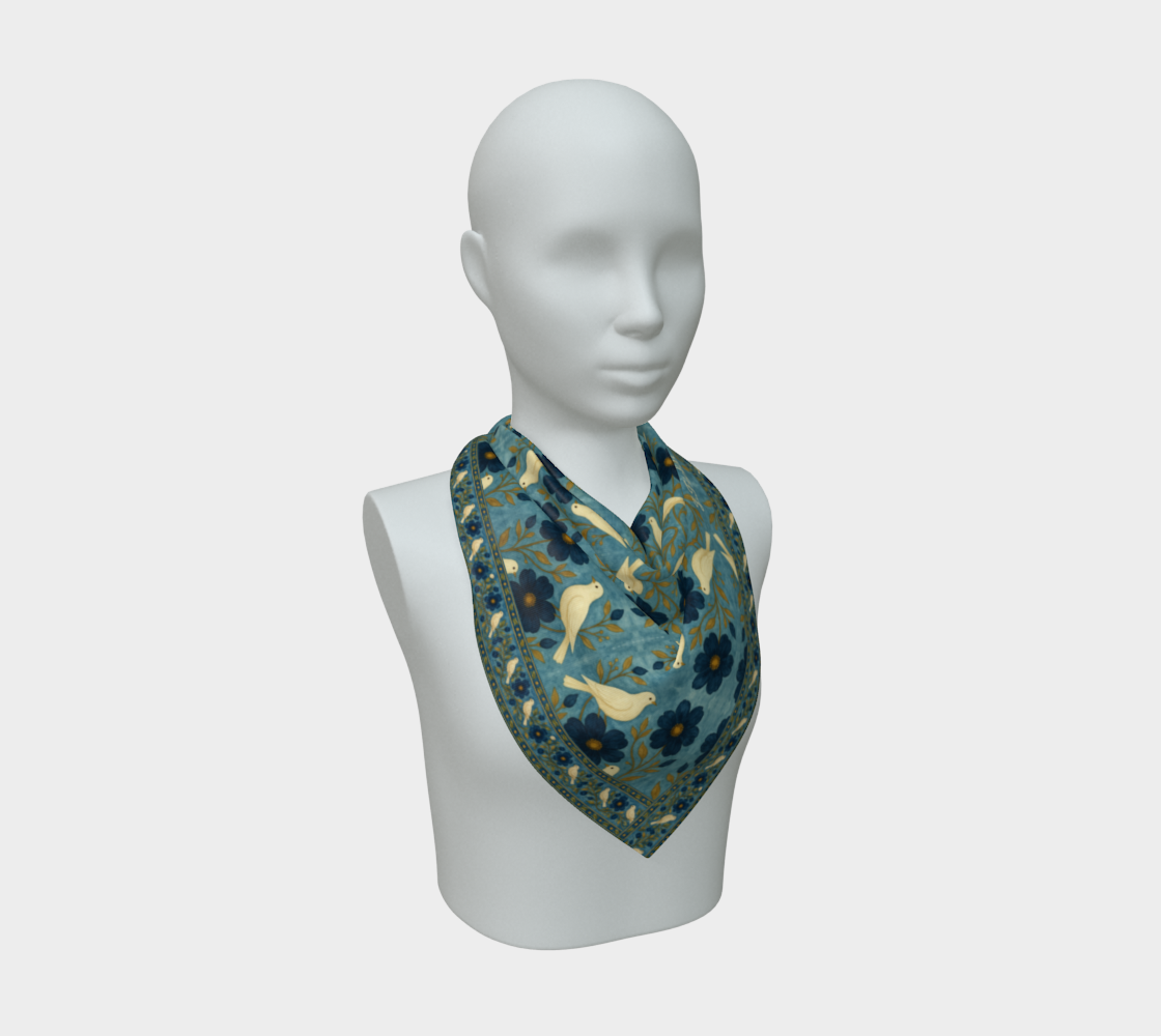doves of peace 36 x 36  scarf