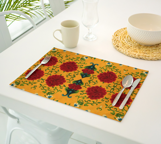 Marquesa Floral Golden Placemats