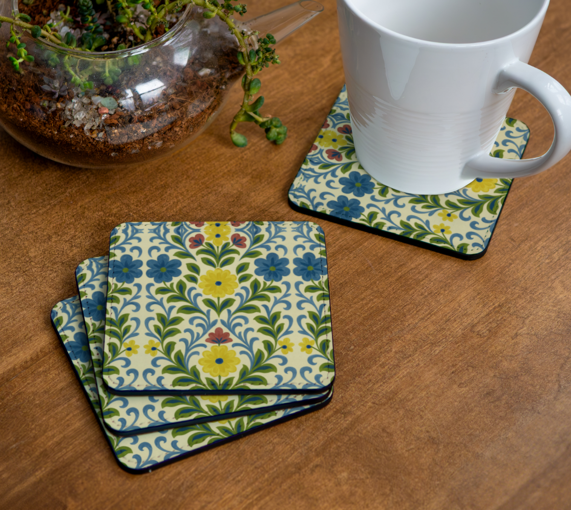 Jardin Provencale Goldenrod Coaster