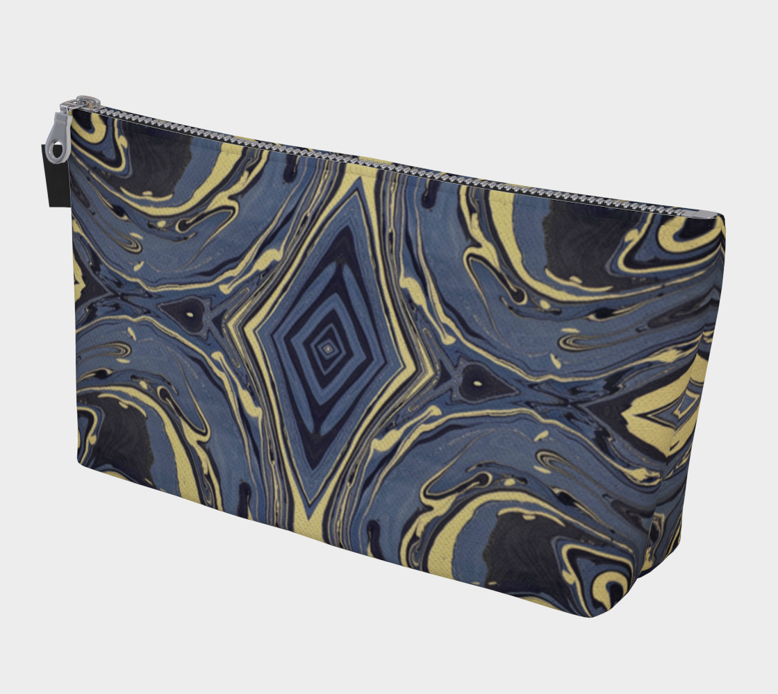 Mendocino Blues Diamond Makeup Bag