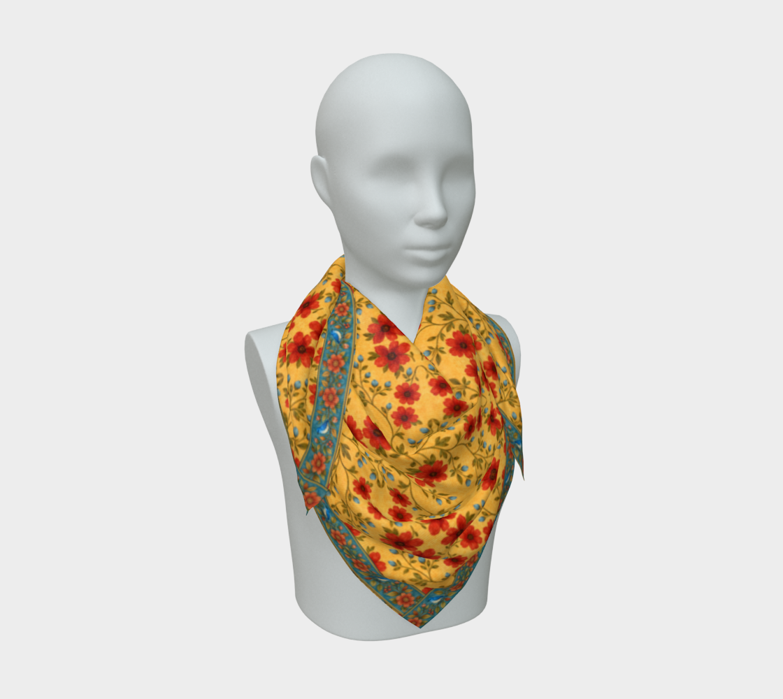 Golden Meadow 36 x 36 scarf
