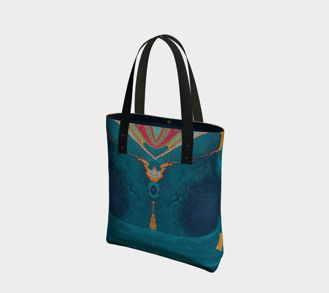 Gilded Peacock urban tote  bag