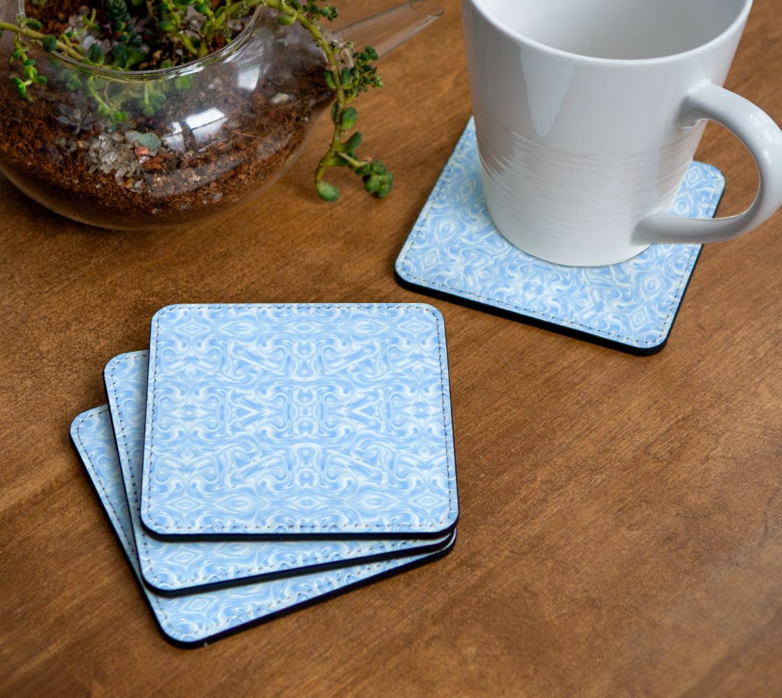 Blue Sky Swirl Coasters