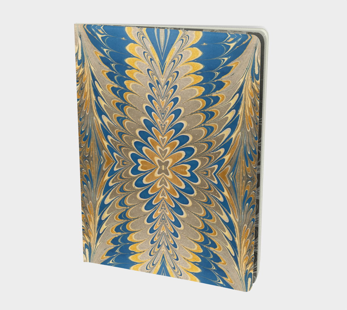 Prussian Blue Swirl Notebook