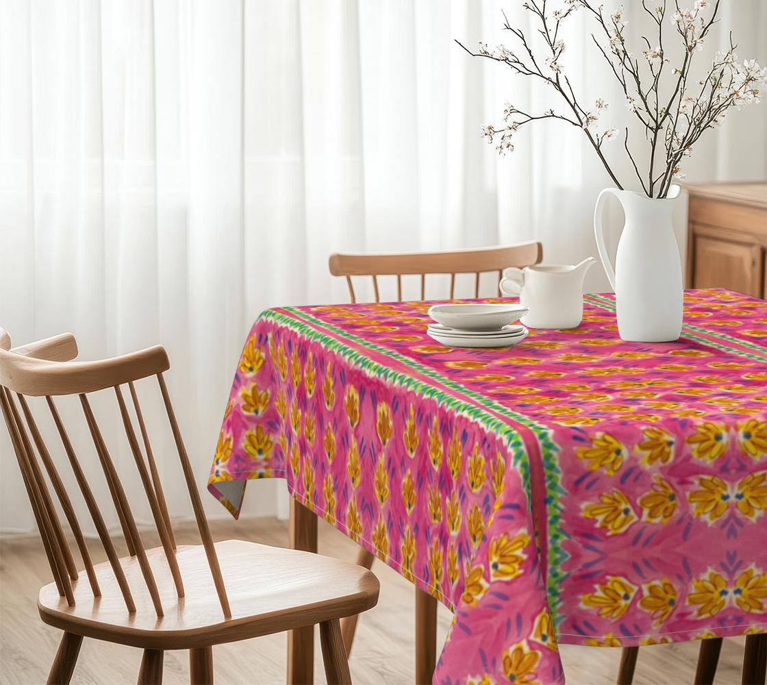 Pink Botanique 60 x 60 Tablecloth