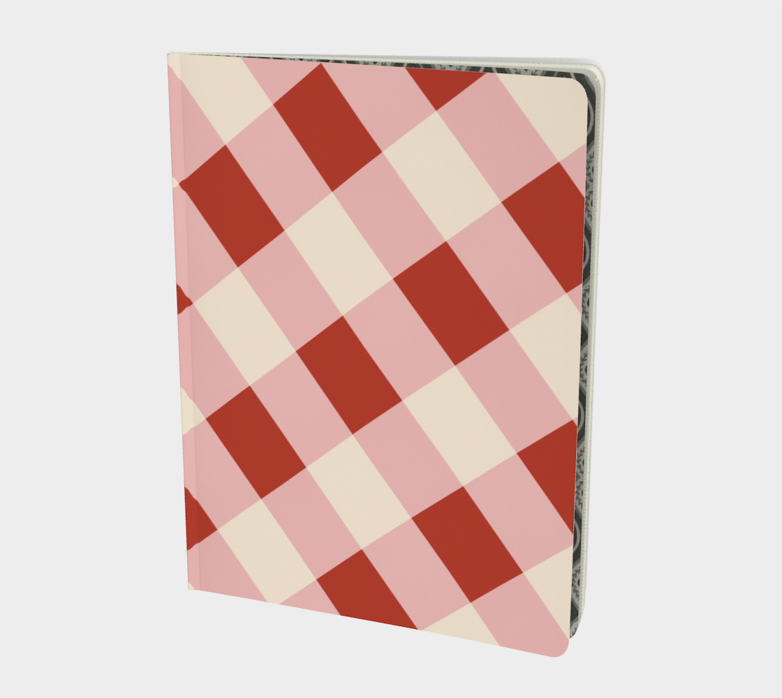 Red Gingham Notebook