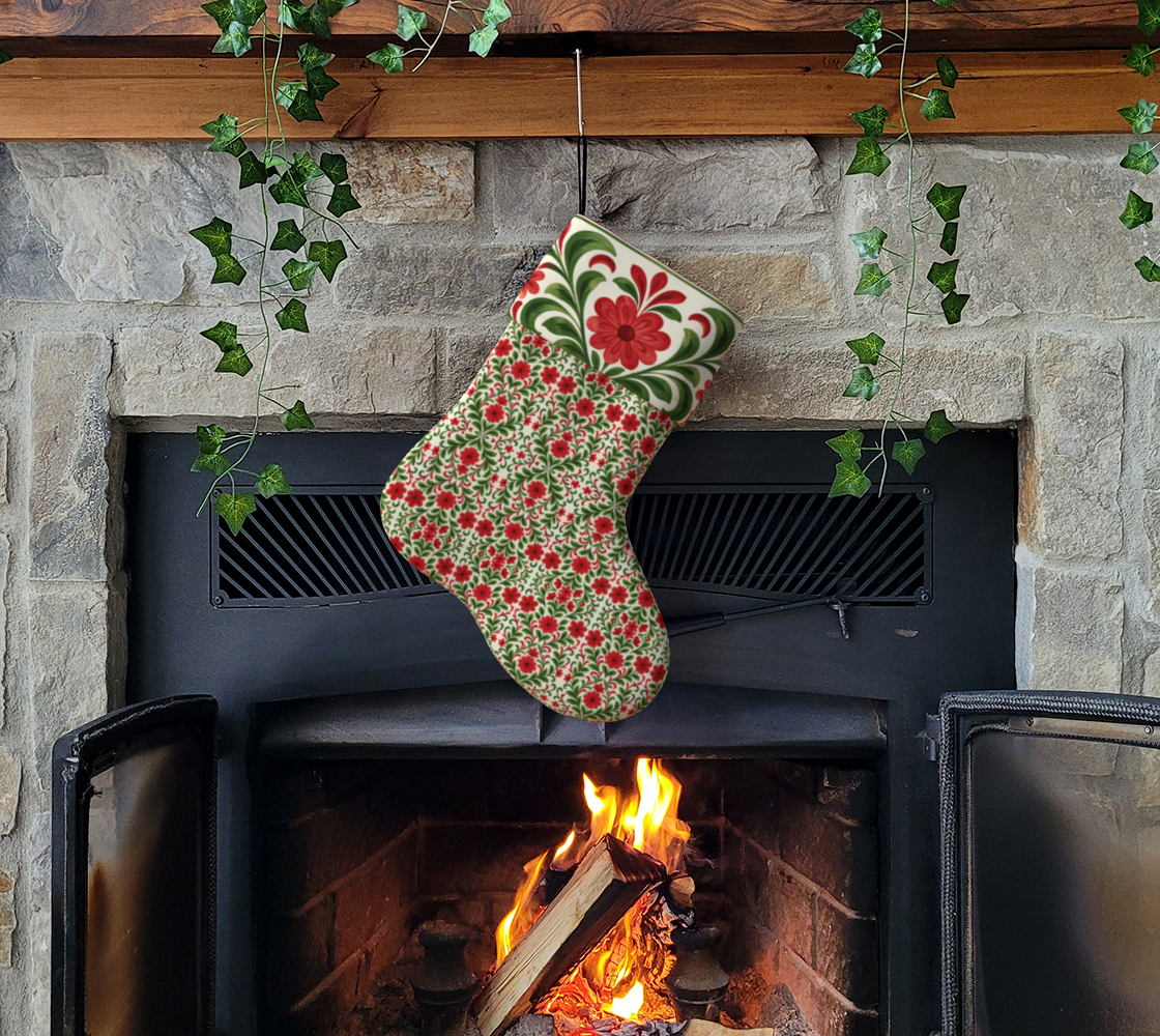 French Country Noel stocking