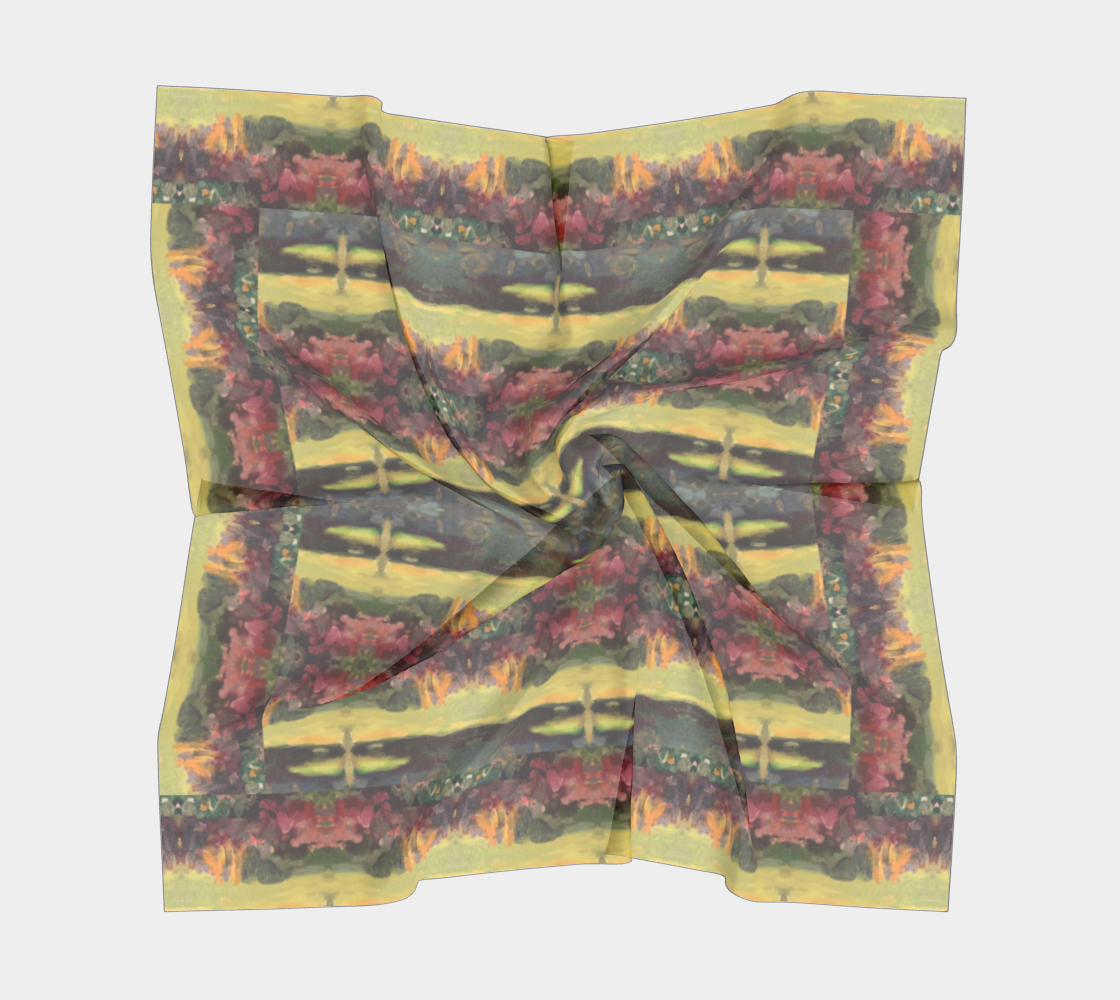 Giverny Gardens Silk Square Scarf