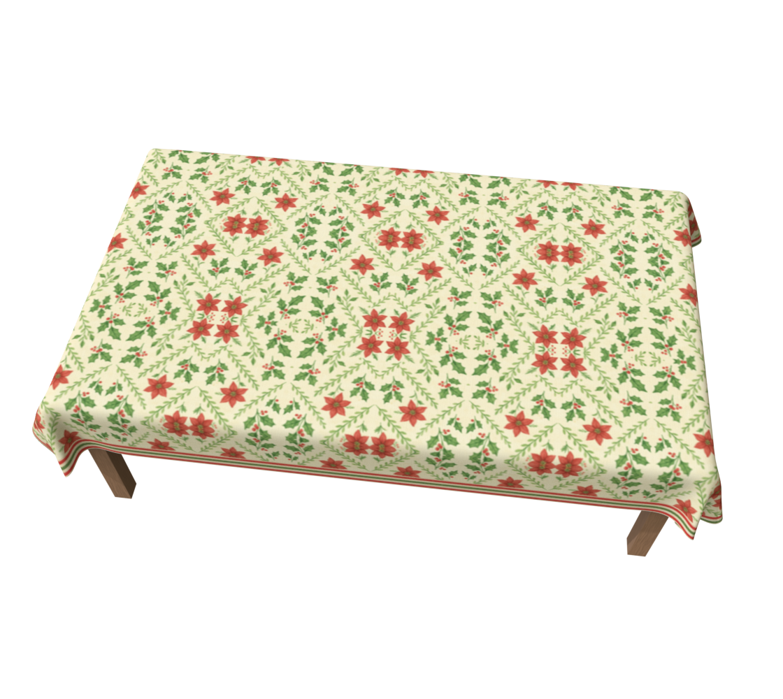 Yuletide Bloom 60 x 90 Tablecloth