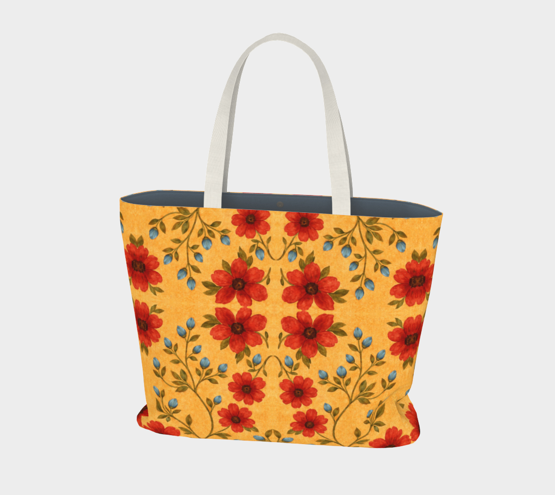 GOLDEN MEADOW  canvas large tote