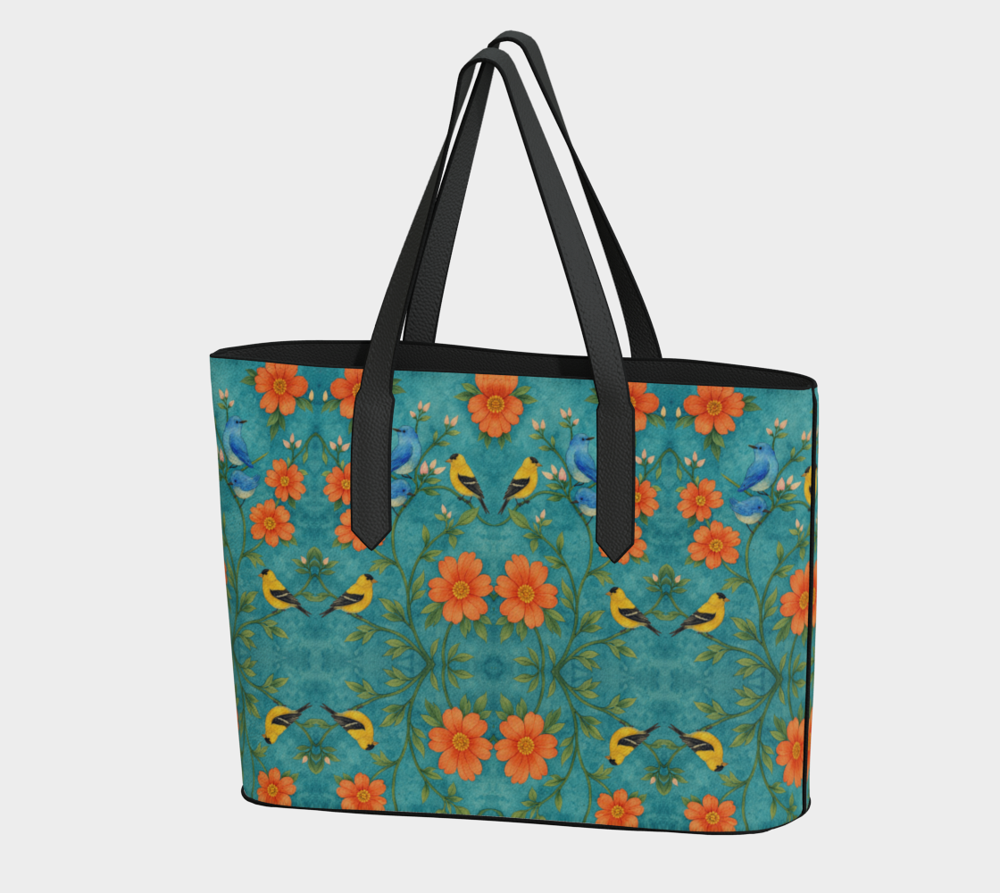 Island Songbird Garden Vegan Leather Tote