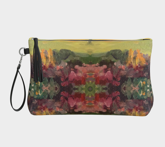 Giverny Gardens Vegan Leather Clutch