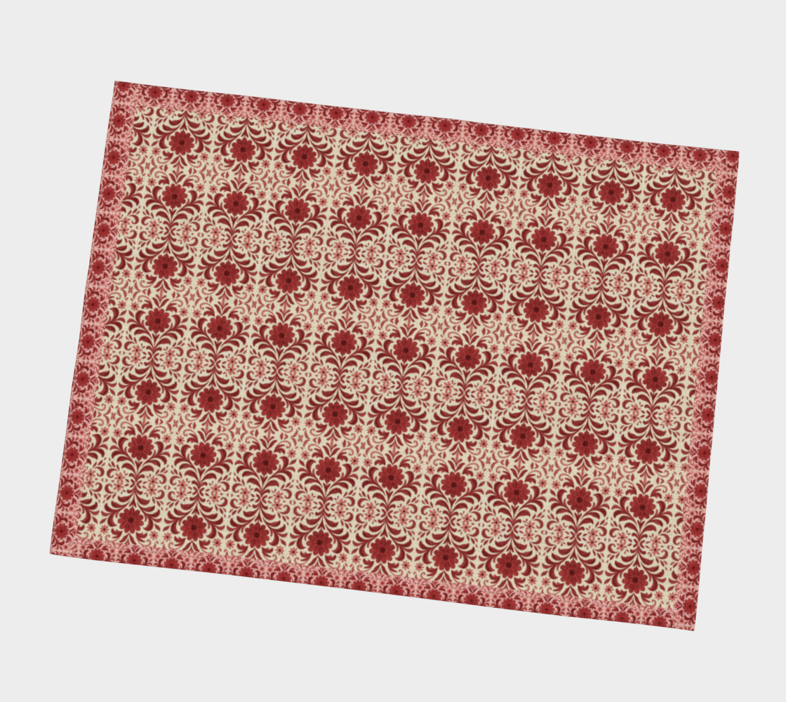 Petite Fleur Rouge D'Hiver Placemat