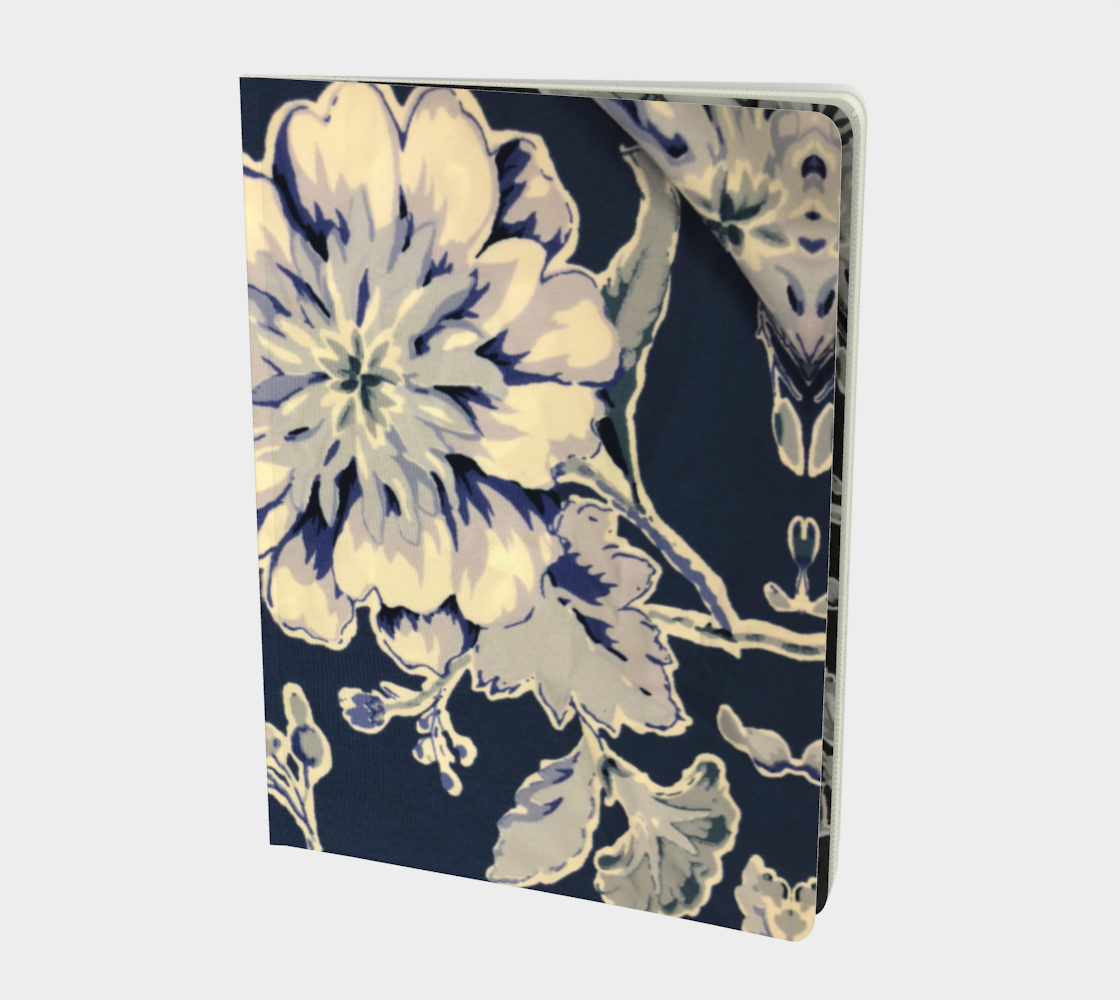 Blue Fleur Damask Notebook