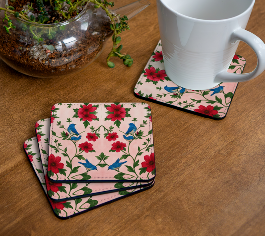 Songbird Bloom Pink Coaster