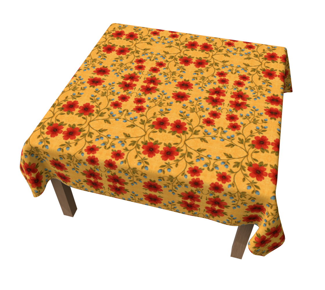 GOLDEN MEADOW  60 x 60 tablecloth