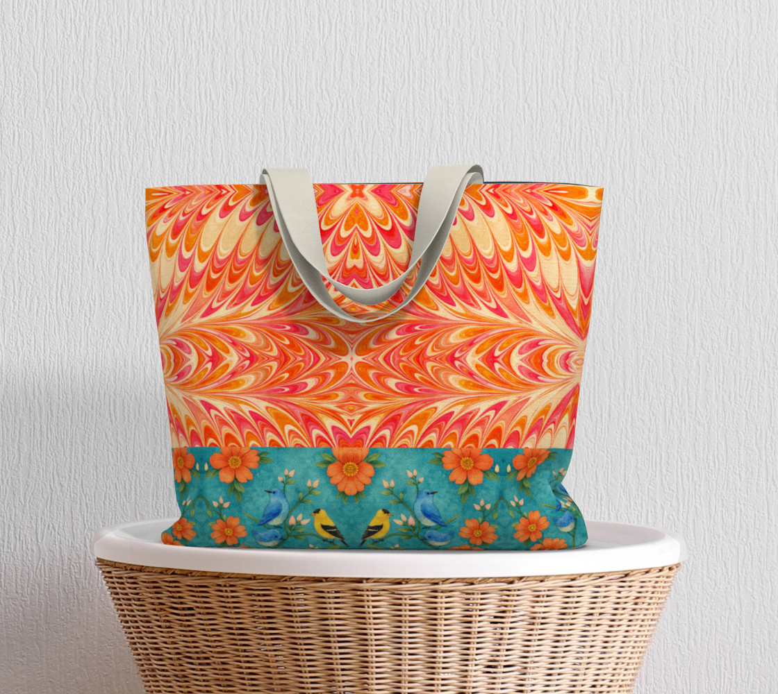 Tangerine Swirl Tote Bag
