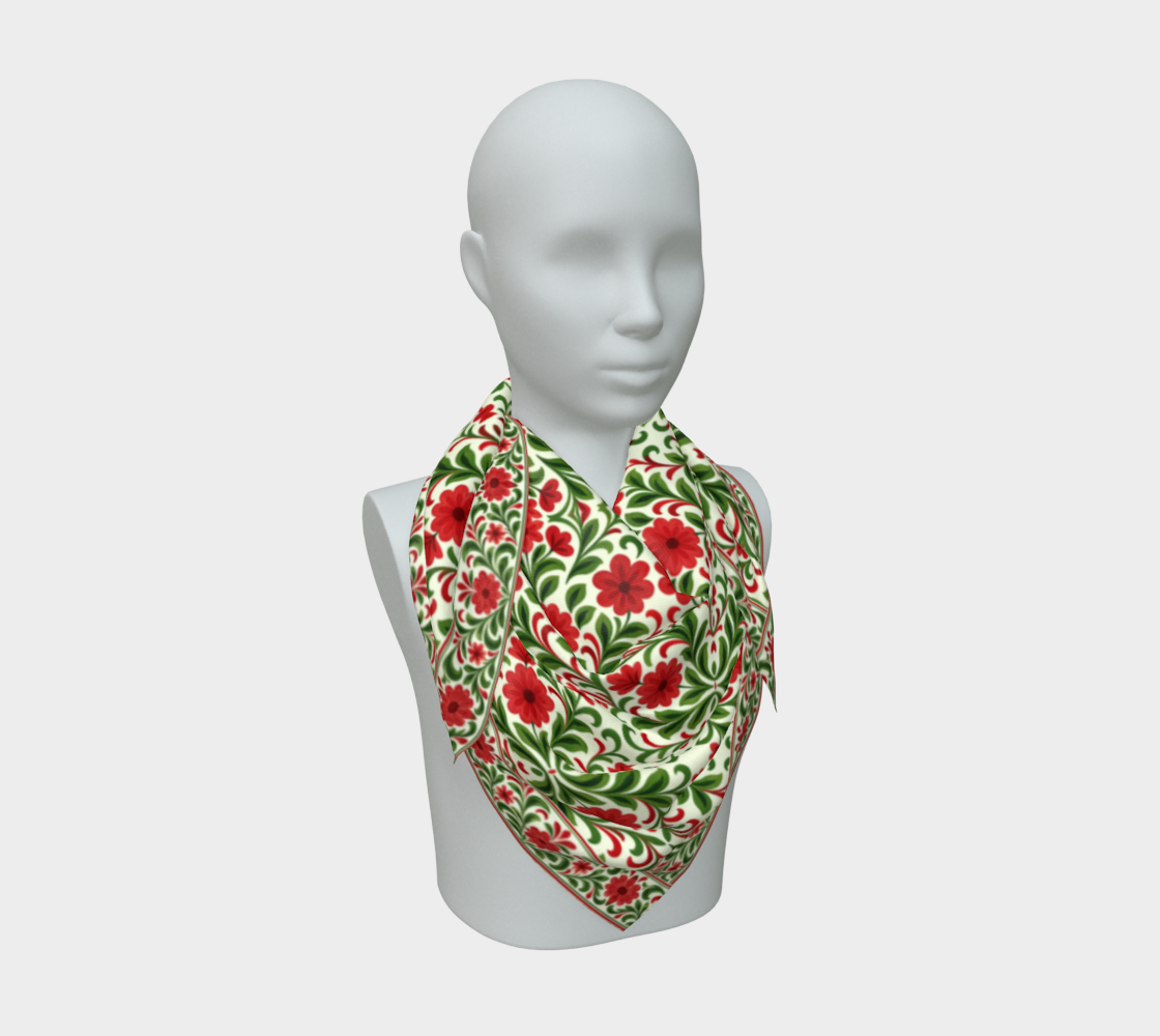 French Country Noel  50 x 50 scarf