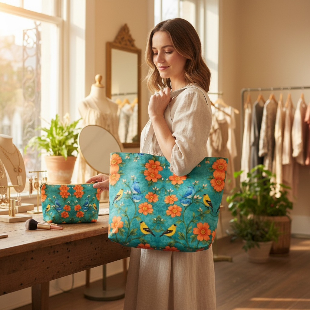 Island Songbird Garden Tote Bag