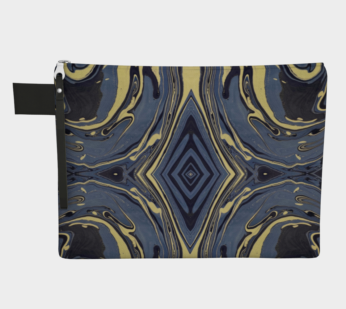 Mendocino Blues Diamond Zipper Carry-all Bag
