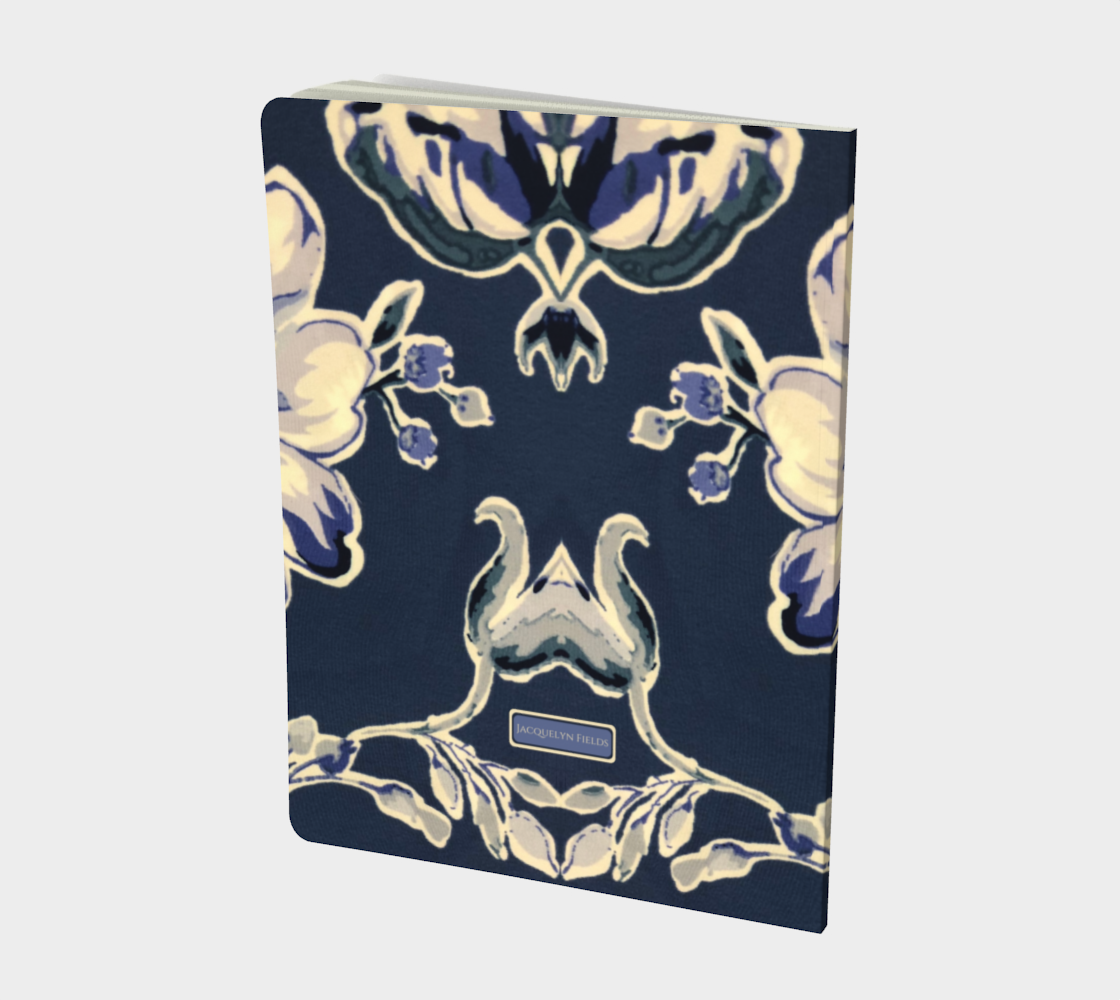 Blue Fleur Damask Notebook