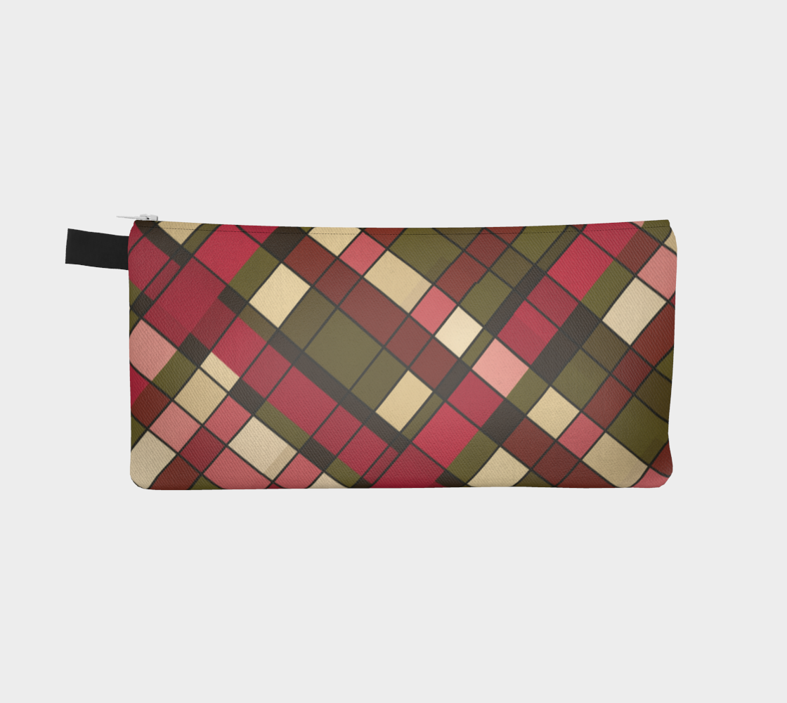 Plaid Harvest Pencil Case