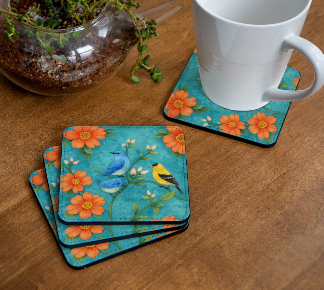 Island Songbird Gardens Coasters