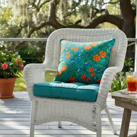Island Songbird Garden 18 x 18 Pillow Cover
